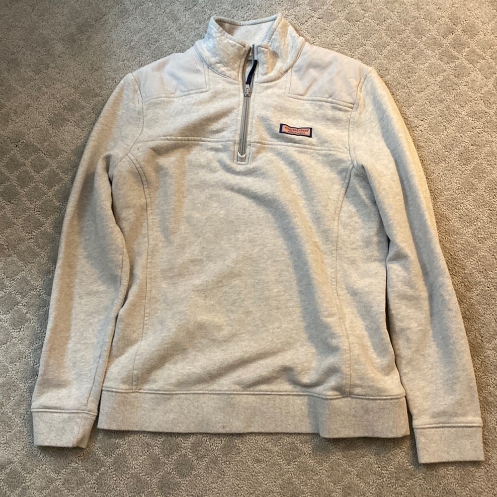Vineyard Vines grey quarter zip